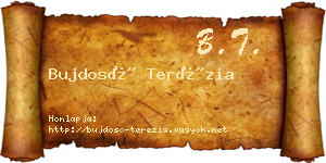 Bujdosó Terézia névjegykártya
